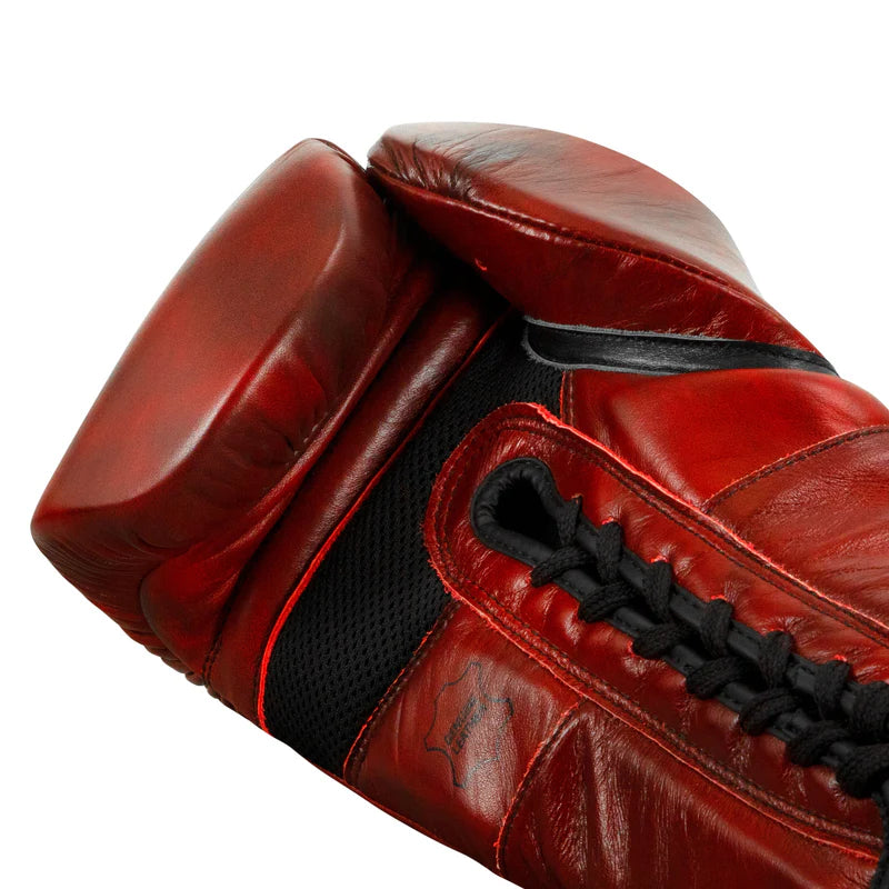 TITLE Guantes de Box Blood Red de Piel