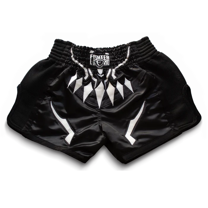 Short Muay Thai Fighter Legend Black Panther
