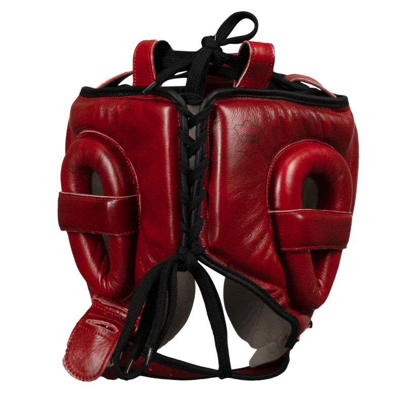 TITLE Careta de Box Blood Red de Piel