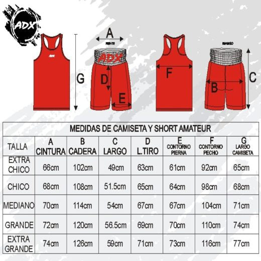 Uniforme de Box ADX doble vista