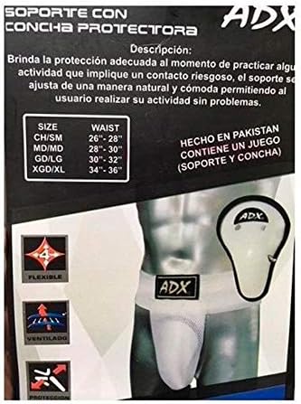 Concha Protectora ADX con Soporte Elástico Muay Thai MMA