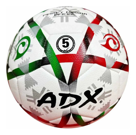 Balón Futbol ADX #5 Costura Reforzada Peso Y Medida Color Tricolor