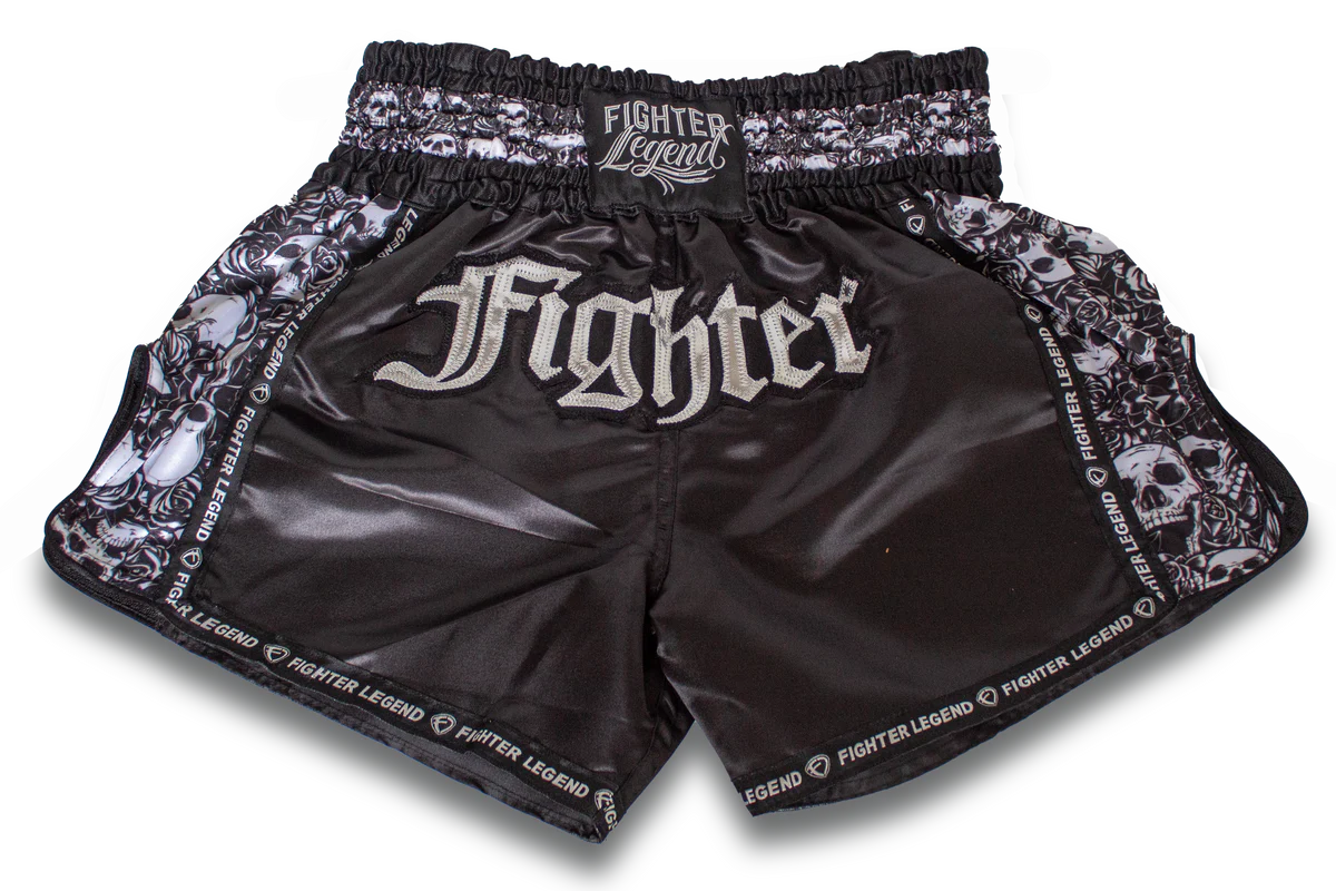 Short Muay Thai Fighter Legend Calaveras Thai